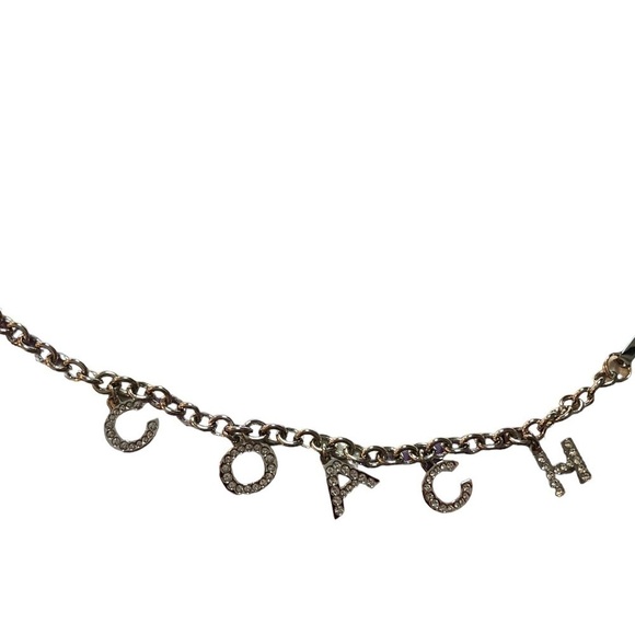 COACH Signature Silver Crystal Purse Charm Zipper Pull Retired and RARE NEW NWOT - Picture 3 of 3